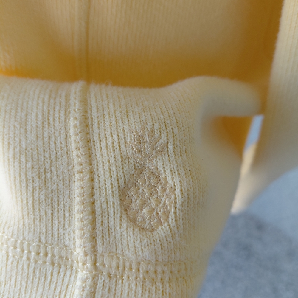 Tommy Bahama Pale Yellow Half-Zip Turtleneck Sweater - Picture 4 of 9
